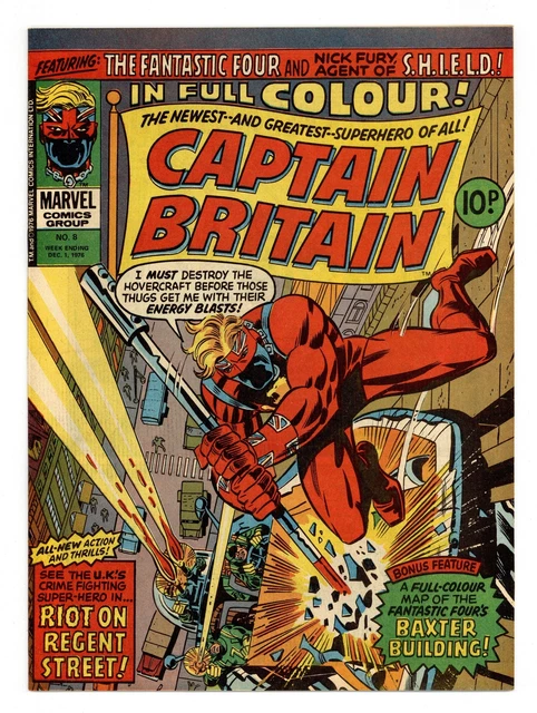 Captain Britain #8 VF 8.0 1976 1st app. Elizabeth Braddock (Psylocke)