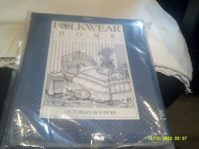 NIP Folkwear Victoria's Boudoir Home Collection #302 Sewing Pattern ONLY