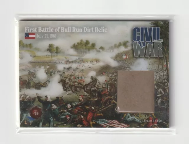 FIRST BATTLE OF BULL RUN 2022 Historic Autographs Dirt Relic
