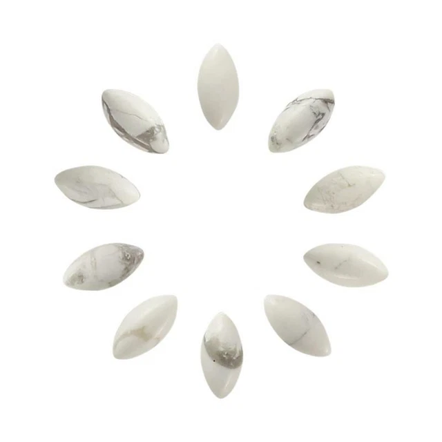 Howlit Marquise Form Flache Rückseite Cabochon 3x6mm Um 7x14mm Ein Qualität