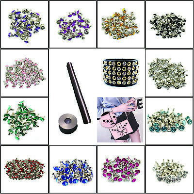 10mm 10mm Diamante Finto Diamante rivetto borchie con COLORATO acrilico per JEANS TESSUTO PELLE sacchetti cinture da Wedding Decor aqua 