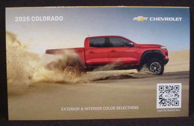Paint Color Rochure 2025 CHEVROLET COLORADO Paint Color Chip Brochure - Original £7.37 ...