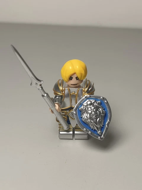 Pacco Da 8 Miniature Castello Medievale - Cavaliere Di Gerusalemme Per Mattoncini Da Costruzione
