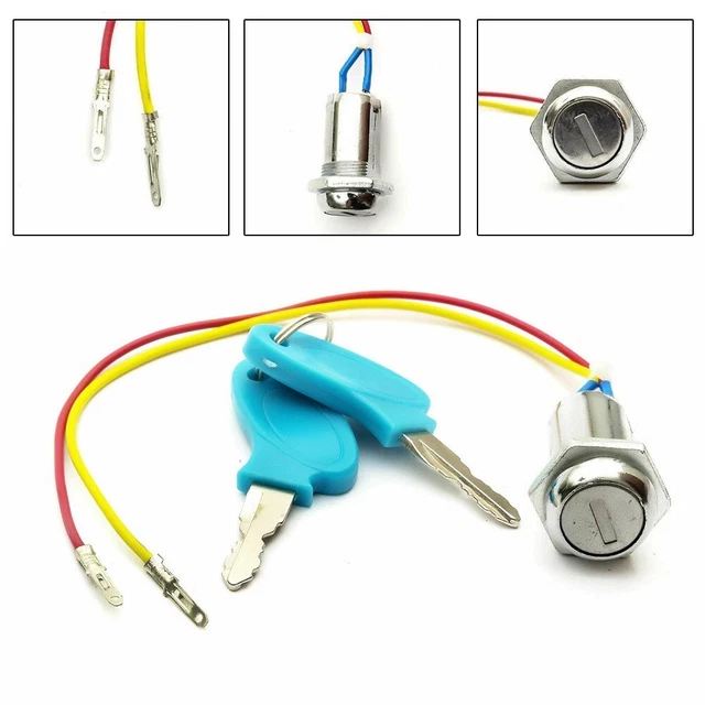Câble Allumage Clé Interrupteur Verrou Trottinette Électrique Moped Bike Atv D
