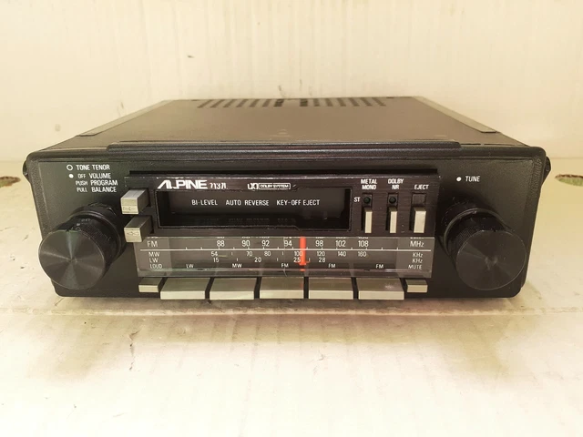 ALPINE 7137L RADIO Cassette Player, Old Receiver, Vintage Car Stereo ...