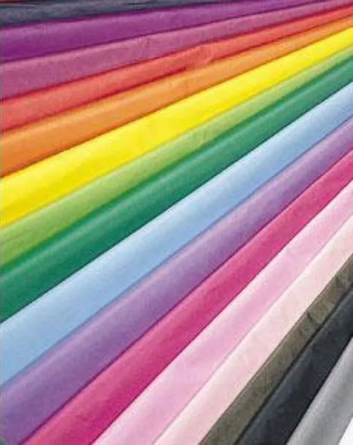 10 Large Sheets Quality Tissue Paper Acid Free Biodegradable 30 Colours 50X75Cm