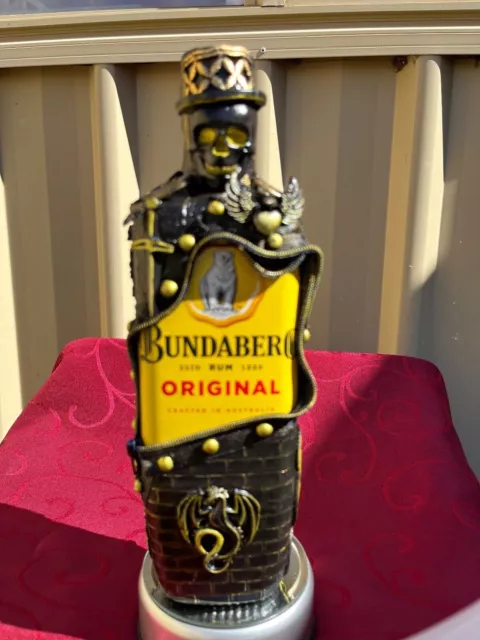 Bundaberg Rum Bottle Art Jim Beam Jack Daniels Man Cave Harley Davidson Alcohol