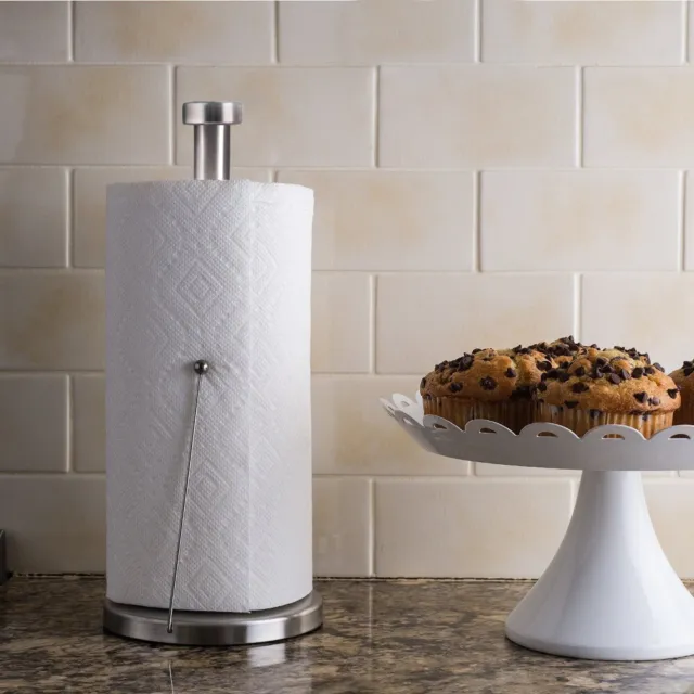 Kitchen Upright Plastic Paper Towel, Vertical Tissue Holder, Home