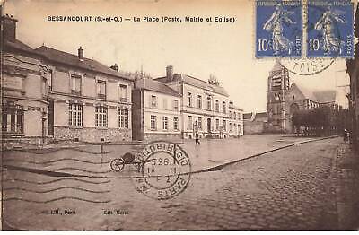 95 Bessancourt #Mk33186 La Place Poste Mairie Et Eglise