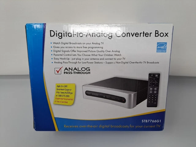 RCA Digital to Analog Converter Box Receives Over the Air Digital TV Broadcast RCA Digital to Analog Converter Box Receives Over the Air Digital TV Broadcast
