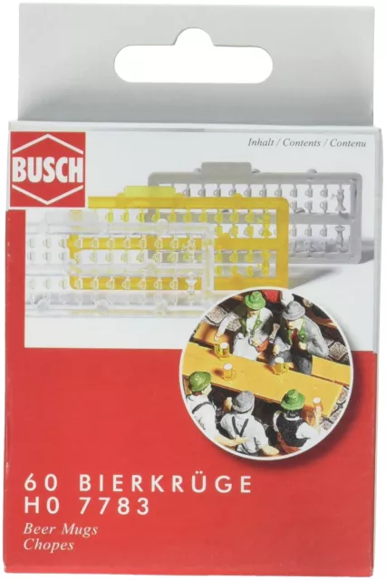 Busch 7783 Beer Mugs and Spigots HO Scenery Scale Model Scenery