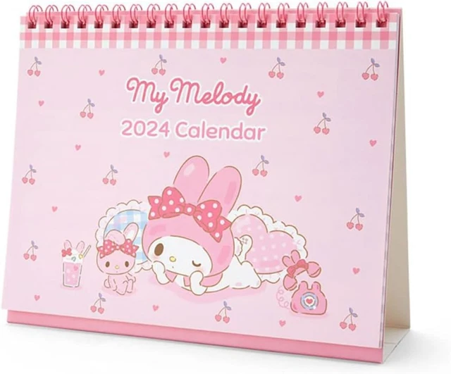 SANRIO CHARACTER MY Melody Ring Calendar Diary 2025 Desktop Type With