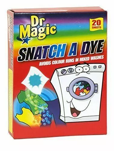 6 Dr Magic Snatch a Dye Avoids Colour Runs in Mixed Washes 20 Sheets Laundry