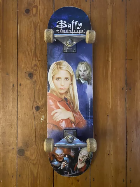 Vintage 2001 Buffy the Vampire Slayer Rare OzBozz Skateboard BTVS Spike Darla