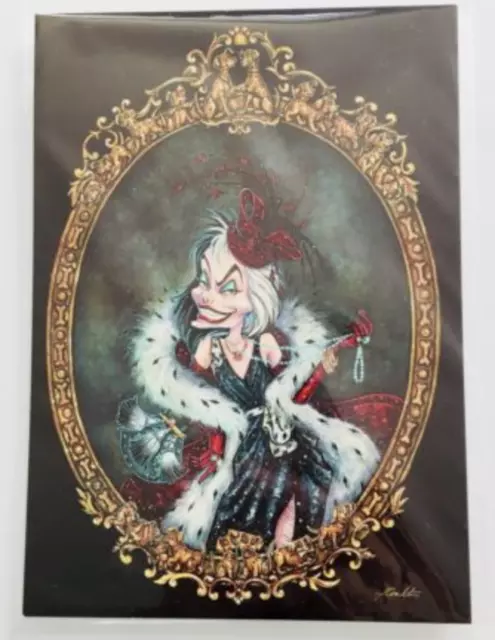 New Disney WonderGround Cruella 'Haus Of Devillain' By John Coulter 5x7 Postcard