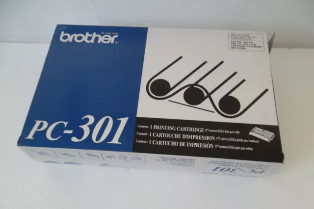 Brother PC-301 Print Fax Cartridge for Fax-750 770 MFC-970MC 870MC PC301 OEM NEW