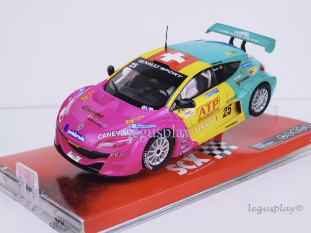 Slot car scalextric scx A10035X3U0 Renault Megane Trophy " Comini''