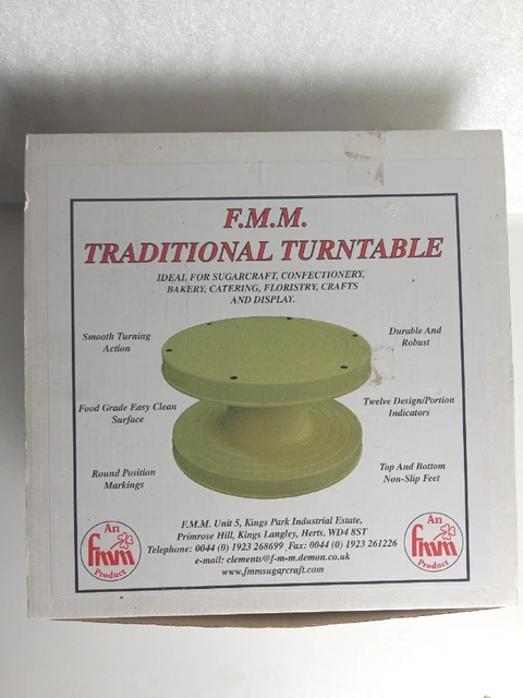 Supporto per torte giradischi tradizionale FMM decorazione fondente design ghiaccio display