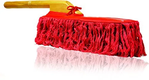 California Car Duster Detailing Combo with Wood Handle Car Duster and Plastic Handle Mini Duster 62440, Size: One Size., Red