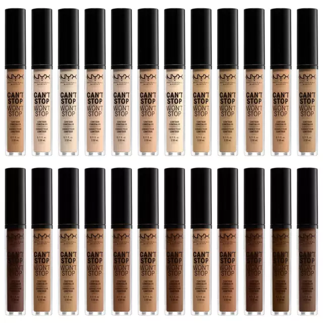 NYX \'CAN\'T STOP Won\'t UK - Concealer PicClick New 24h In £10.99 Long-Lasting Contour SHADES 24 Stop
