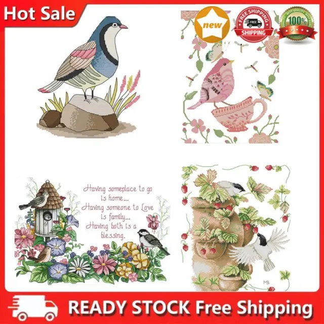 Partial Embroidery Animal Bird Stamped Canvas 14CT DIY Cross Stitch Craft Kits