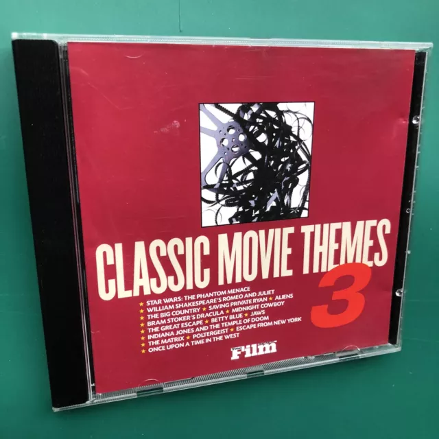 CLASSIC MOVIE THEMES 3 Soundtracks CD PROMO Star Wars Dracula Aliens Jaws Matrix