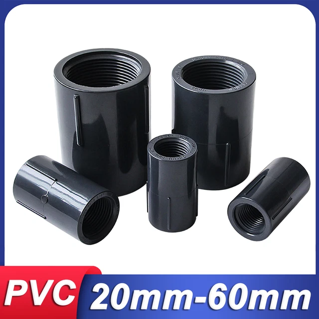 PVC FEMALE THREADED Straight Socket Coupling Connector Pipe Fitting ...