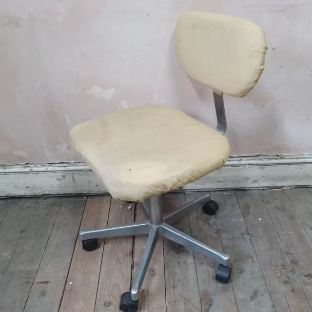 Industrial Vintage Desk Swivel Stool Antique Chair retro mid century gaming