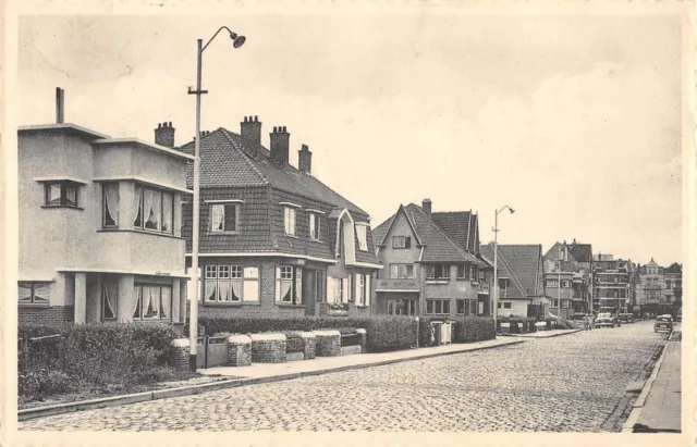 Cpa Belgique Wenduyne Rue Longue