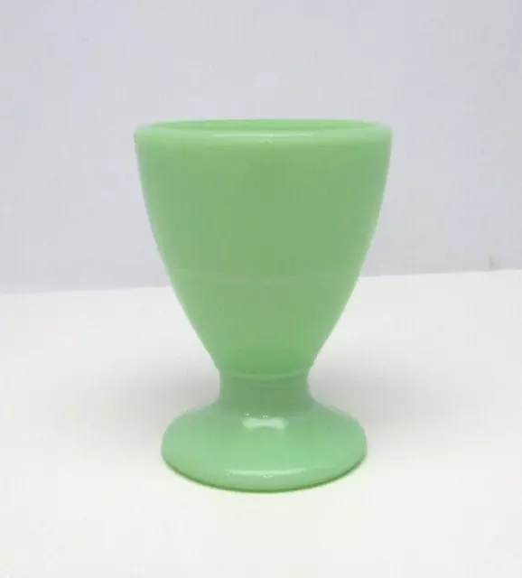 Vintage Jade-ite Uranium Waldorf Footed Egg/Custard/Dessert Cup NOS