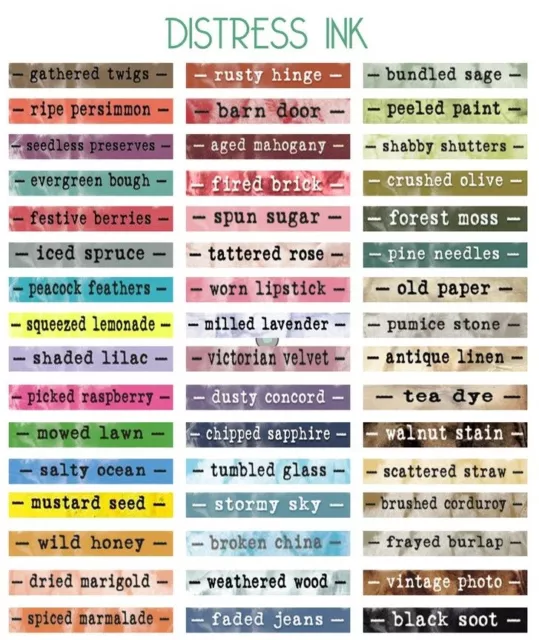 Tim Holtz Ranger DISTRESS INK PAD x1 Standard Size (Choose from 71) Non-Toxic