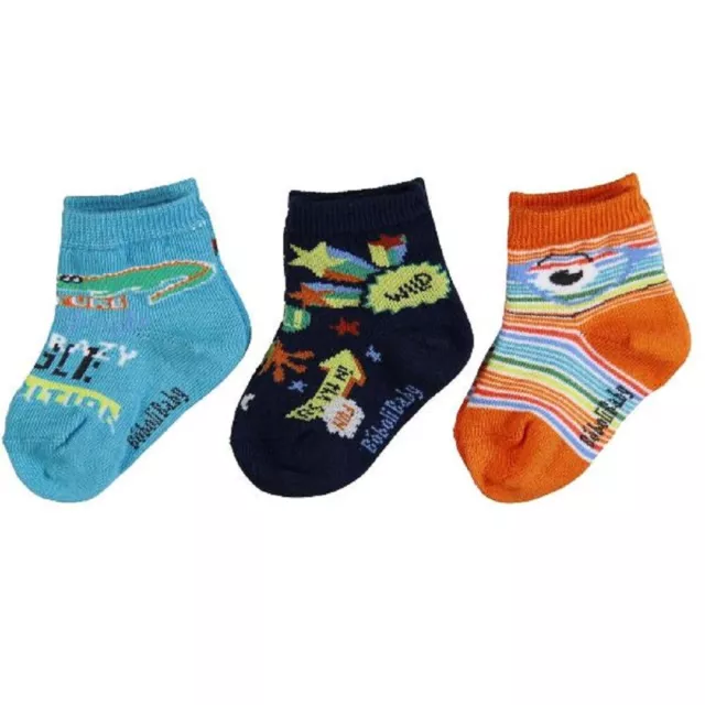 Bóboli Jungen Socken 3er Pack orange/türkis Gr. 19/21