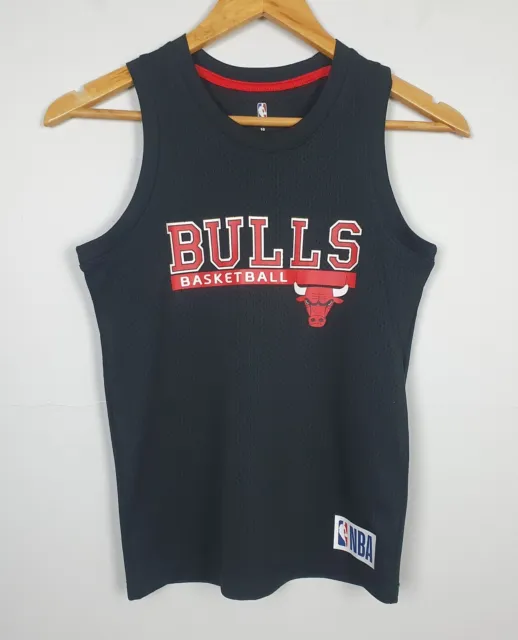 NBA Unisex Children Size 10 Chicago Bulls Kids Jersey Tee Top Size 10 Black NEW