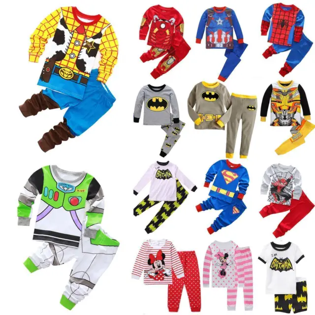 Kids Cosplay Toy Story Buzz Woody Superhero Nightwear Costume Boys Pyjama Set AU