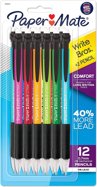 Paper Mate Mechanical Pencils, Write Bros. Comfort #2 Pencil with Comfort Grip,