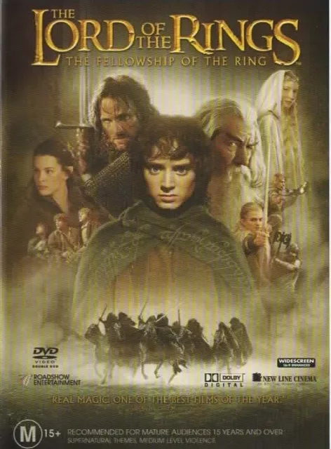 Lord Of The Rings - Fellowship Of The Rings (2001 Dvd)  Region 4