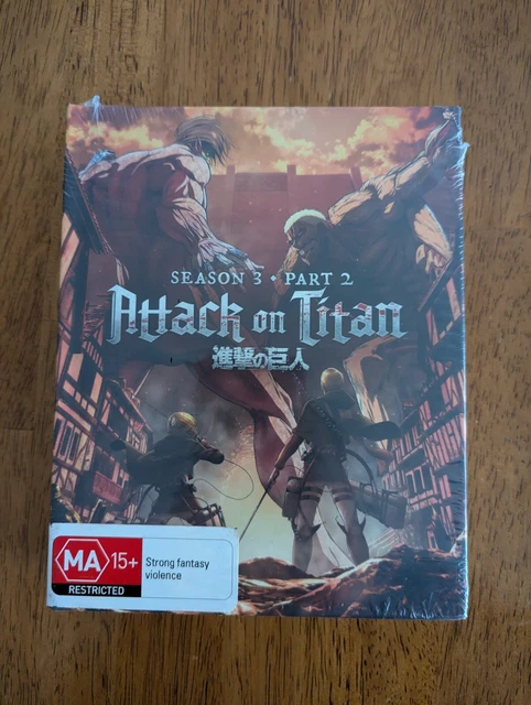 ATTACK ON TITAN Season 3 Part 2 Limited Edition Blu Ray Box set Brand ...