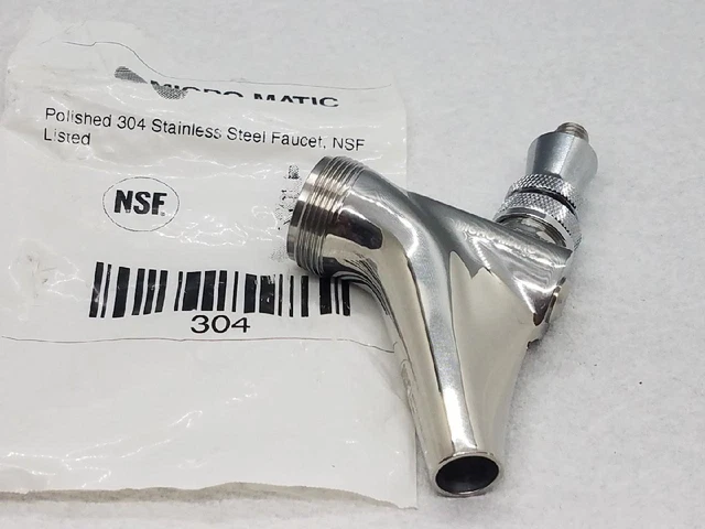 Micro Matic 304 Polished 304 Stainless Steel Beer And Wine Faucet