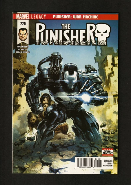 Punisher #220 NM/MT 2018 Marvel Comics MCU Crain Punisher War Machine Armor