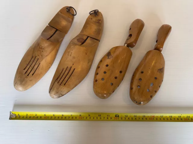 Pre Loved Vintage pair of wooden shoe lasts x 2. Hinged.