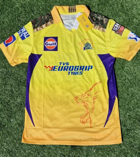 Official 2023 Dhoni 7 Chennai Super Kings IPL jersey cricket shirt BNWT