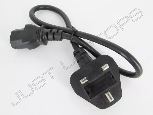 New 0.5M 50cm Short C13 Kettle Mains Lead Power Cable Cord UK Plug Desktop PC