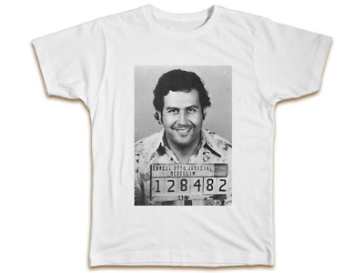 Pablo Escobar Mens T-Shirt - Mugshot Cocaine Cool Birthday Present Gift