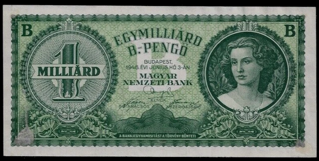 Hungary 100 million B-Pengo 1946 UNC