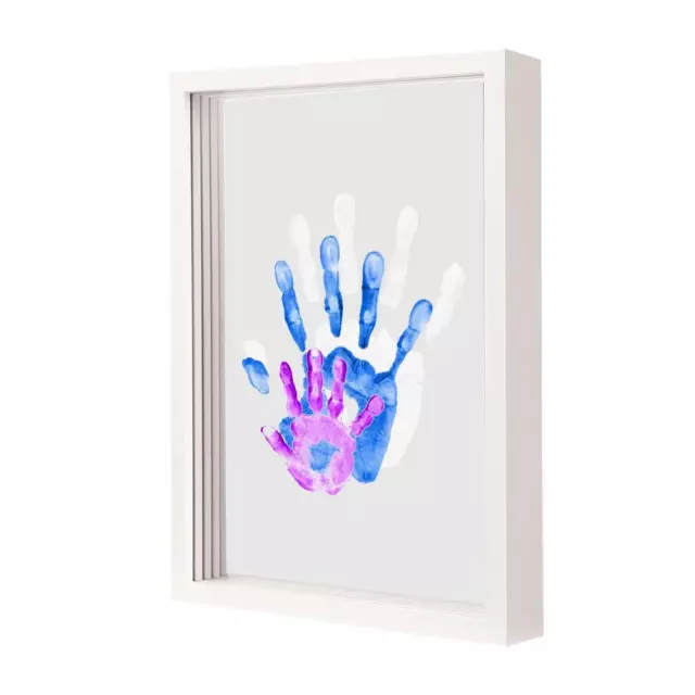 Family Handprint Kit, DIY Craft Keepsake Wooden Frame, Christmas Gift Lot N5