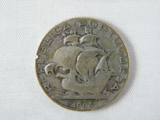 Moneda República Portuguesa (Portugal) 2,5 Escudos 1944 | World Coins Silver