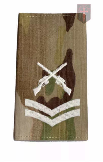 Pair CPL MULTICAM MTP SAA Rank Slides Corporal ( Skill At Arms Instructor