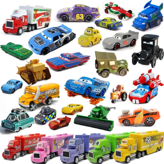 1:55 Disney Pixar Cars Lot Lightning McQueen Diecast Model Car Toys Gift for Boy 2