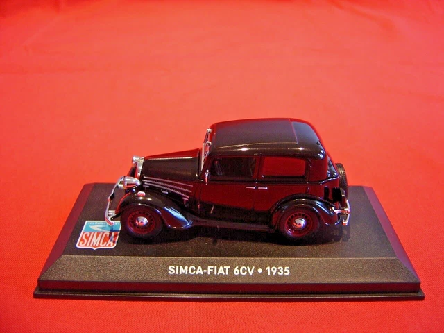 VOITURE SIMCA FIAT 6Cv 1935 1/43 Ixo Altaya Les Belles Annees Simca En ...