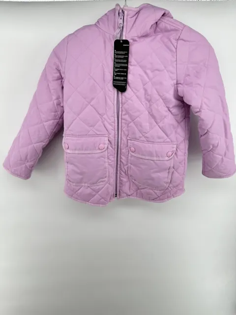 Crewcuts By J.Crew Girls Pink Reversible Quilted Sherpa Jacket Size: 6/7